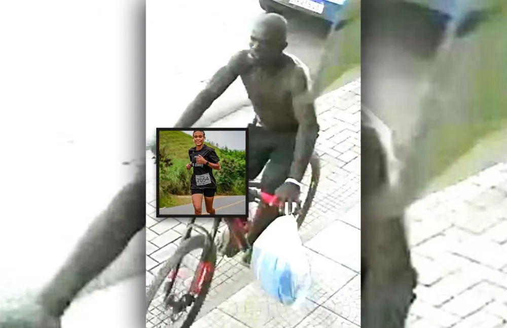 Suspeito flagrado com a bicicleta da vítima foi preso e confessou o crime, segundo a PM — Foto: Reprodução