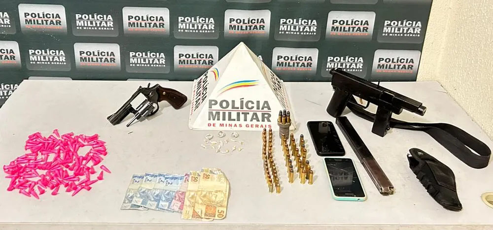 Materiais apreendidos pela PM — Foto: Polícia Militar/Divulgação
